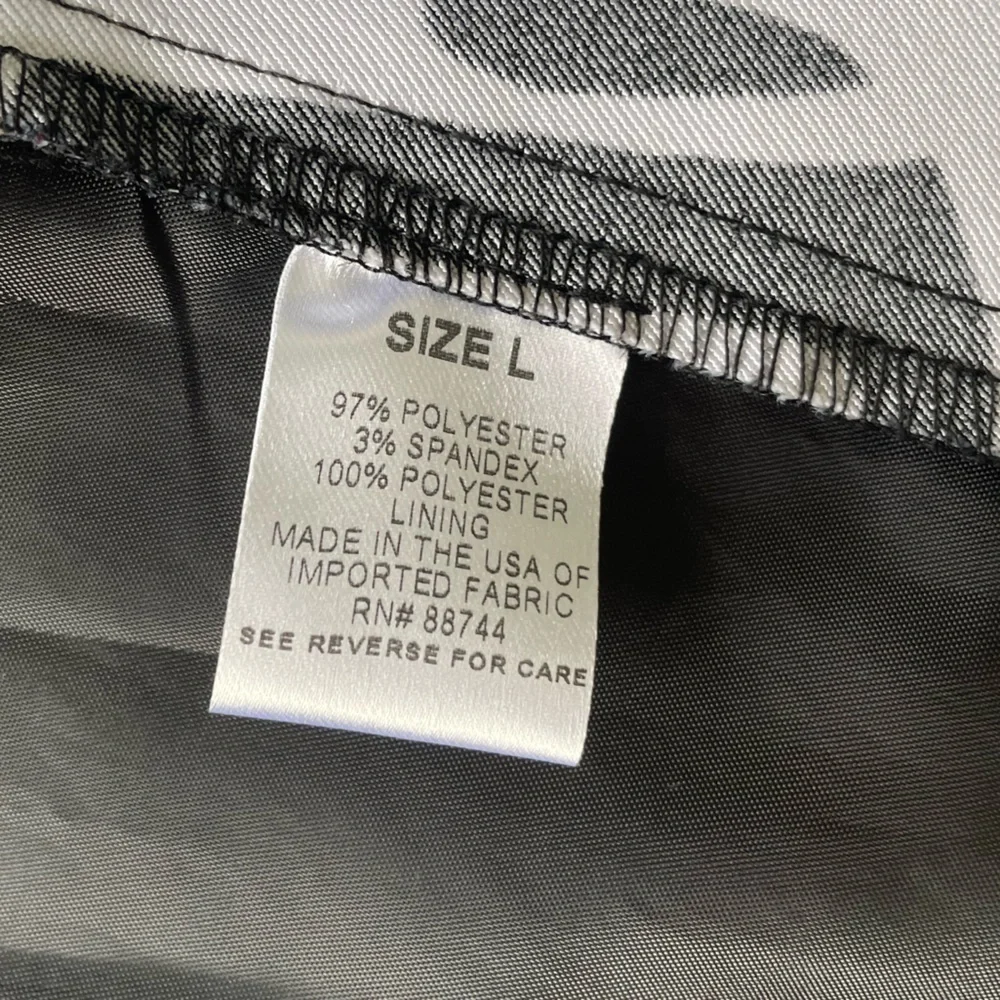 Dress Barn Abstract Monochrome Suit Jacket, L - Picture 8 of 10